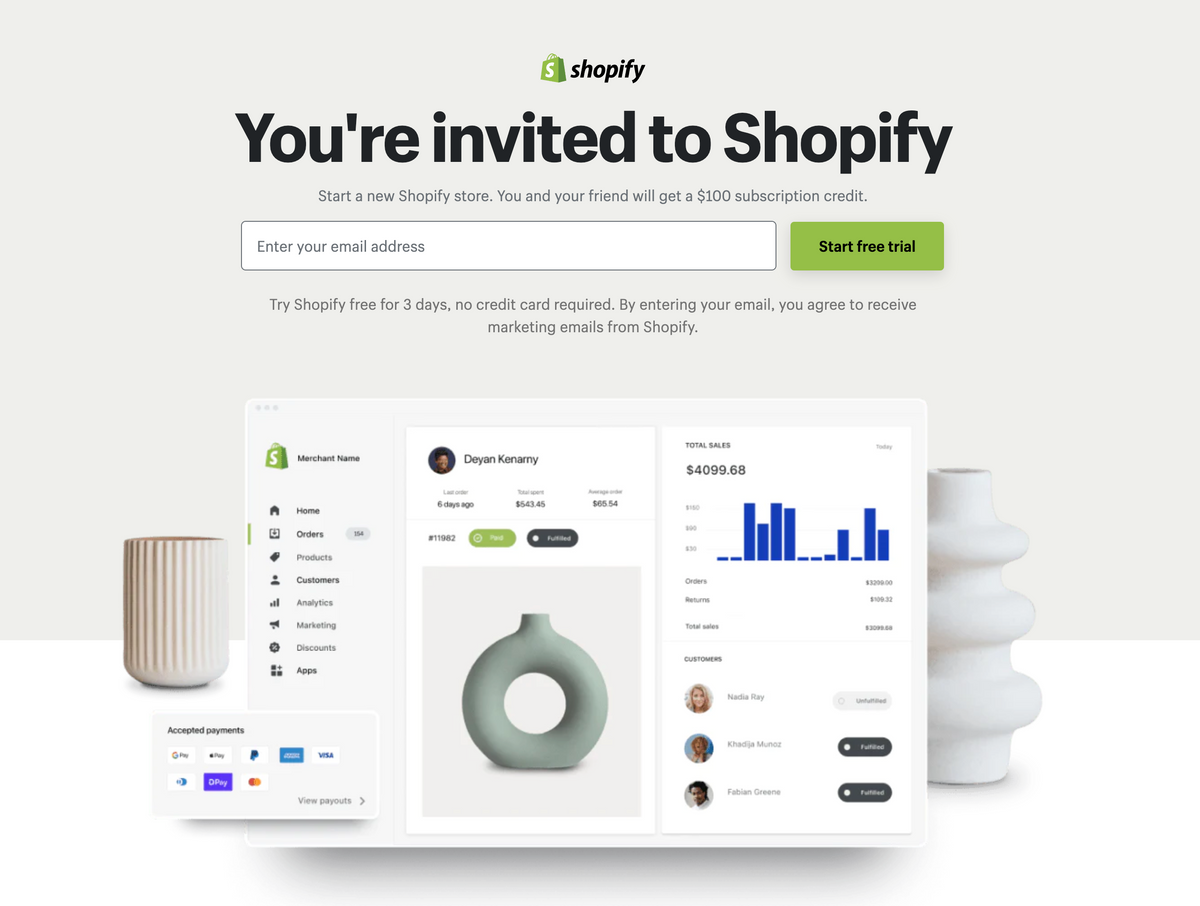 Save with Shopify: Get a $100 Subscription Credit Here